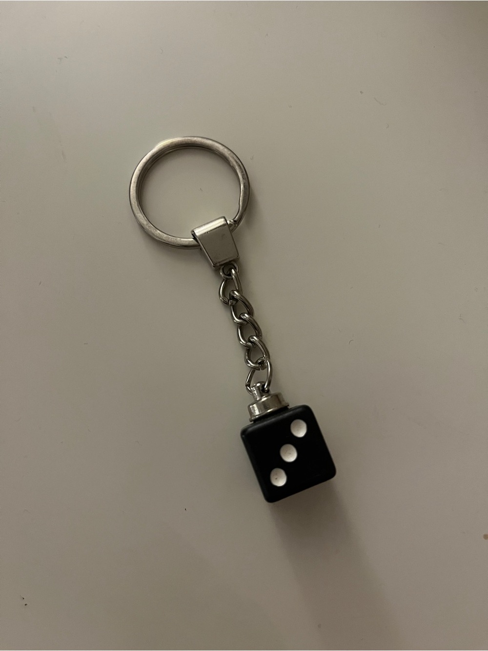Black Dice Keychain